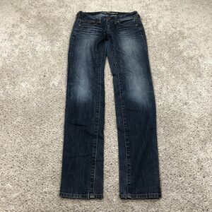 American Eagle Pants Womens 2 Blue Skinny Super Stretch Jeans AEO Ladies 28x33